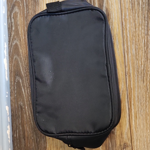 NWOT Basics Black Cosmetic Makeup Toiletry Bag Case - Picture 8 of 11